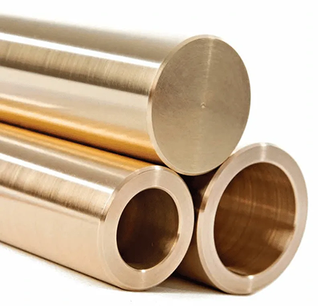 Various bronze alloys with stable performance for industrial machining parts.